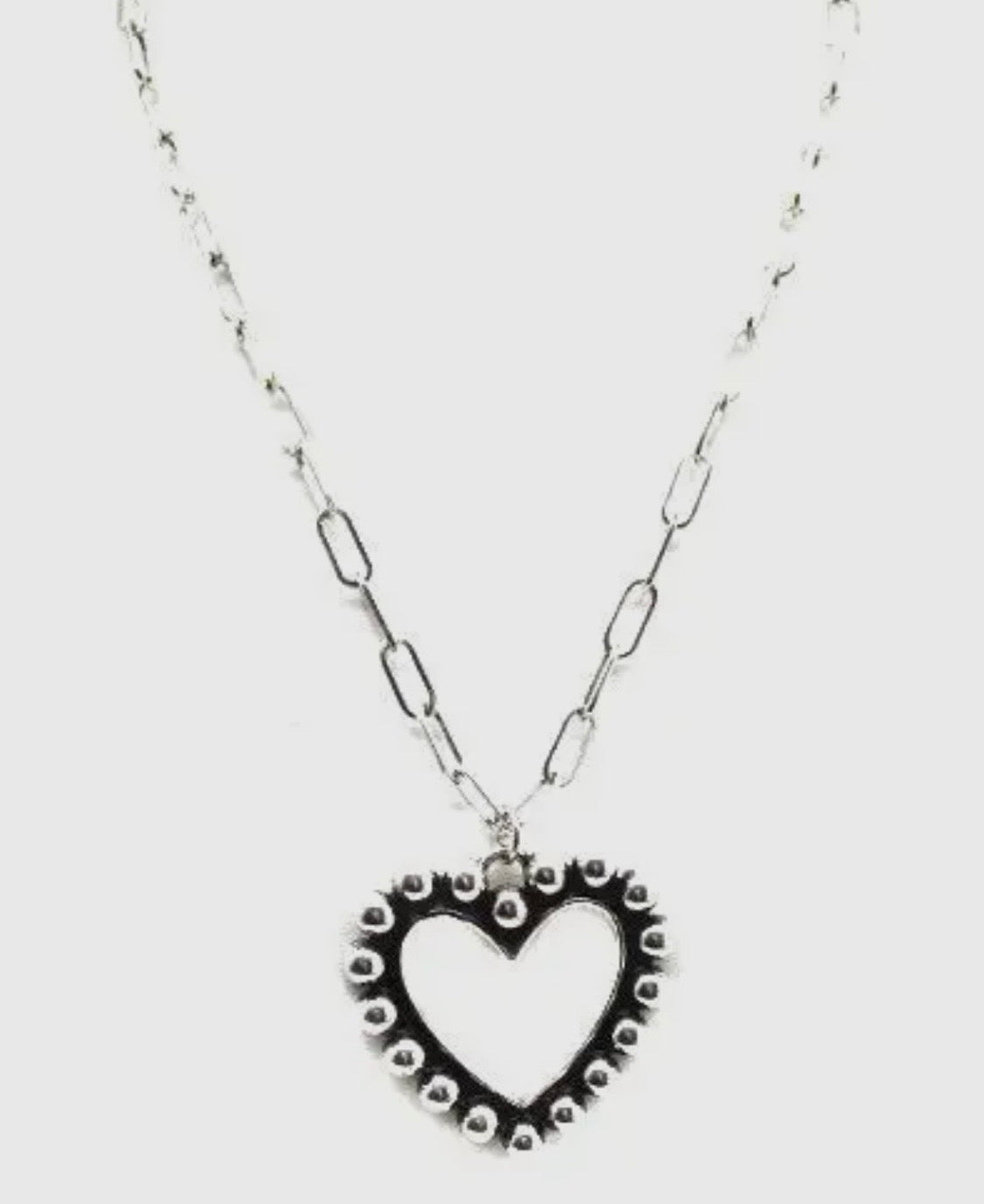 Western Heart Bubble Necklace