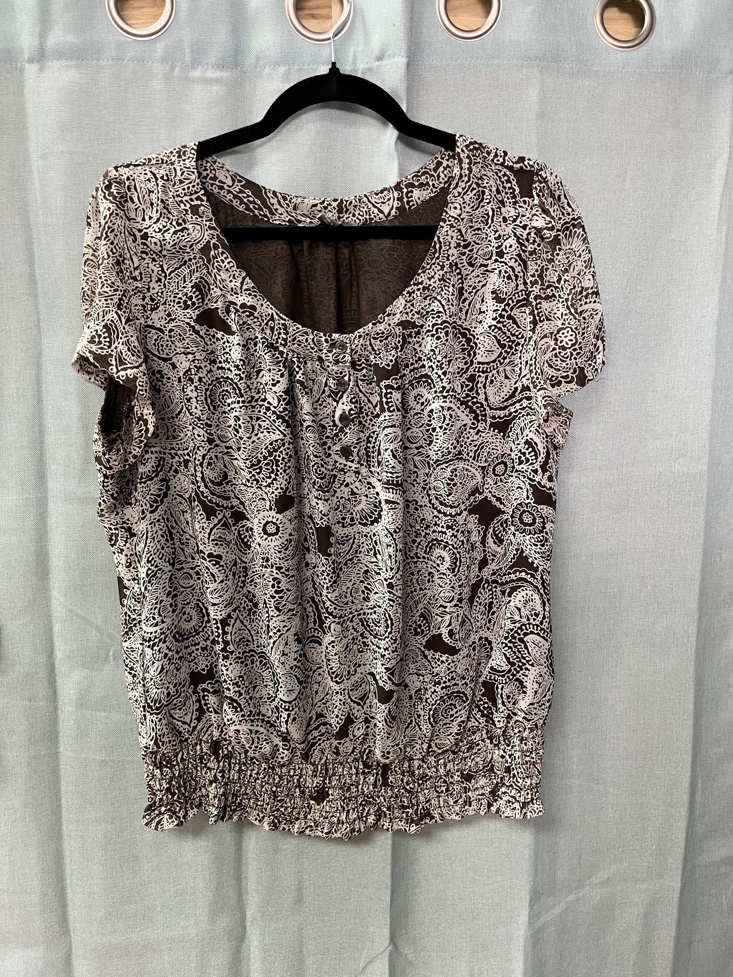 Patterned Blouse-Size L