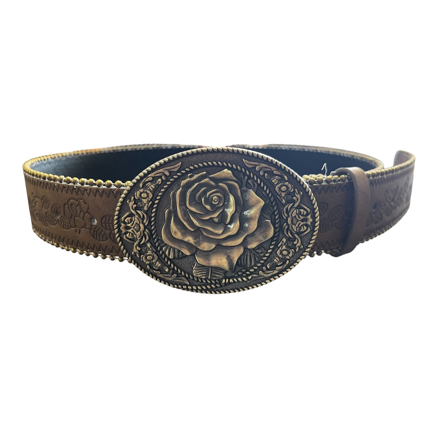 Retro Flower Buckle Belt