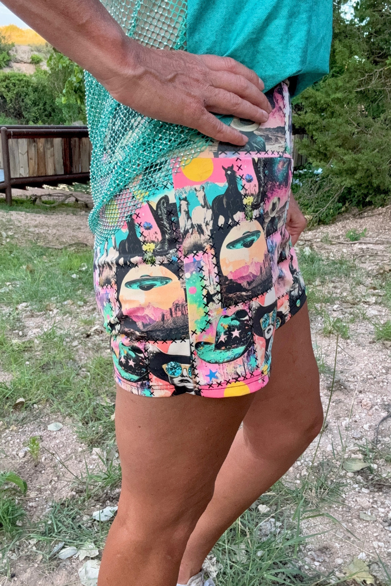 Cosmic Cowgirl Shorts