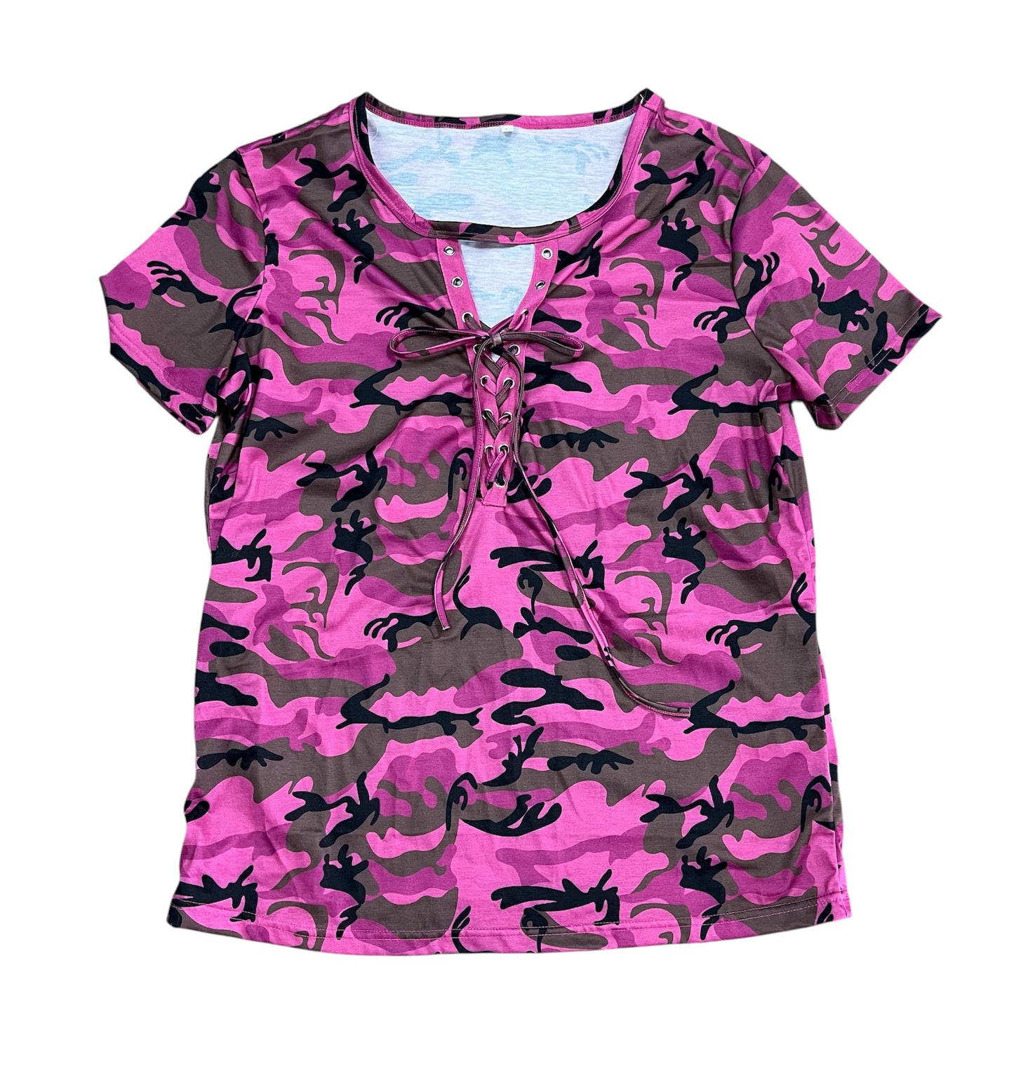 Pink Camo Top-Size L