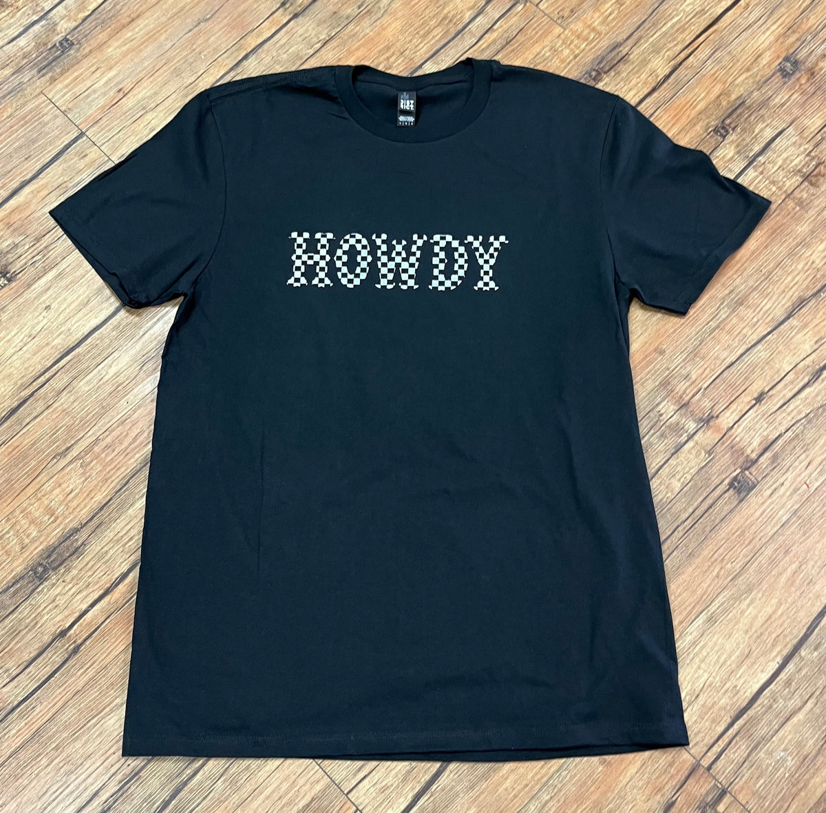 Custom T-Shirt Checkered Howdy