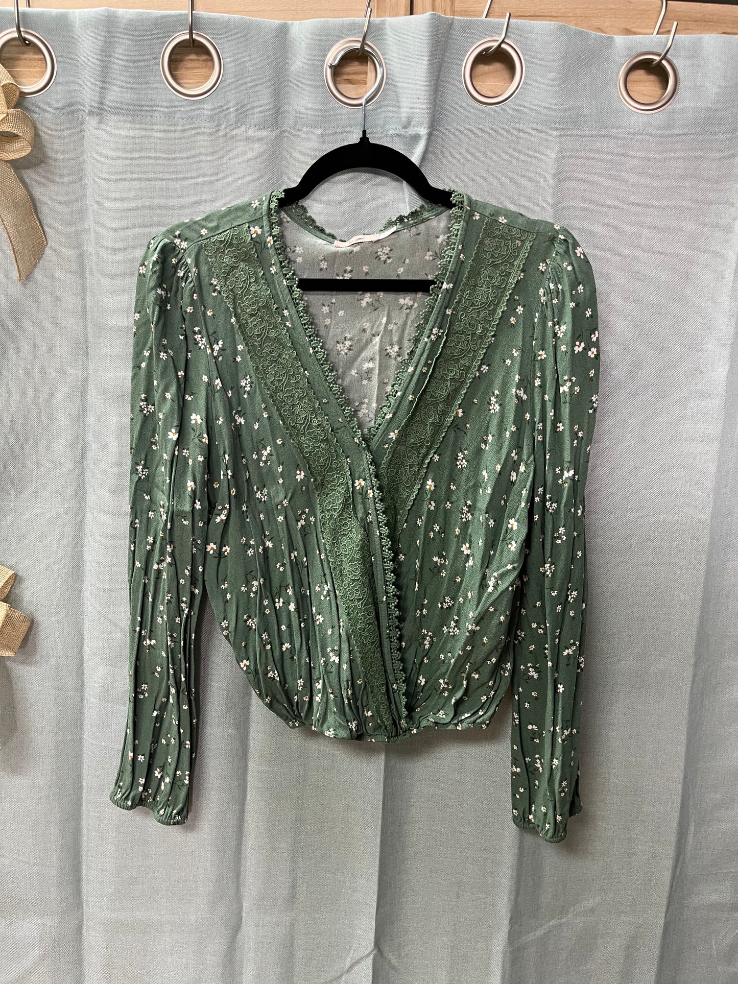 Floral Print Blouse-Size L