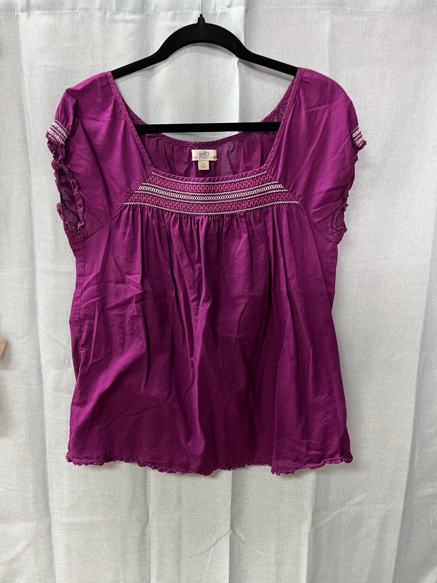 Embroidered Top-Size Juniors XL