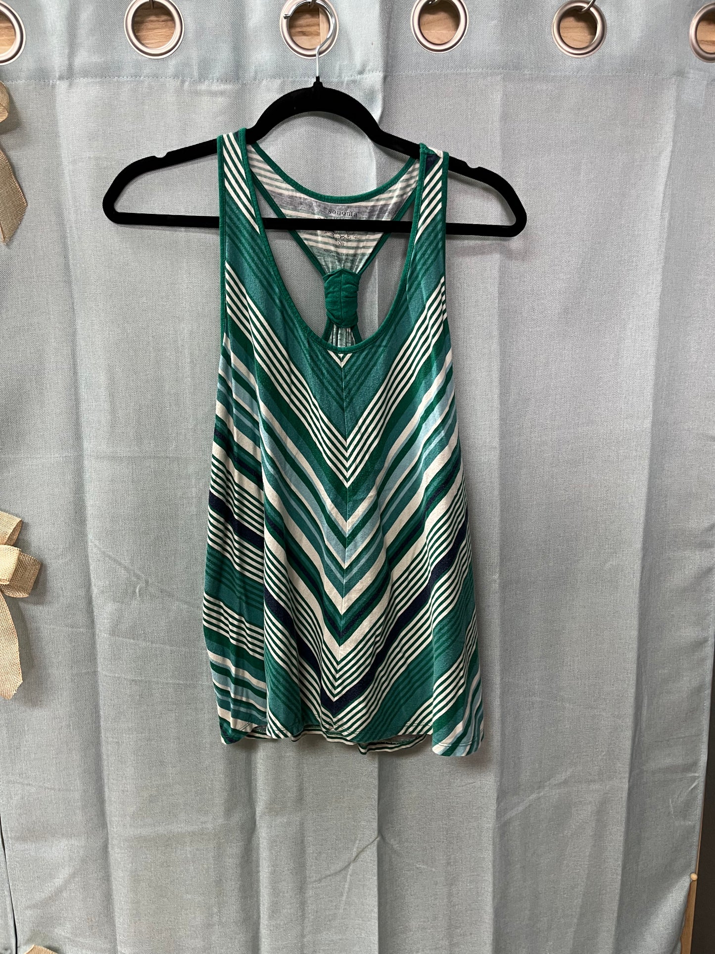 Racerback Chevron Print Top-Size L