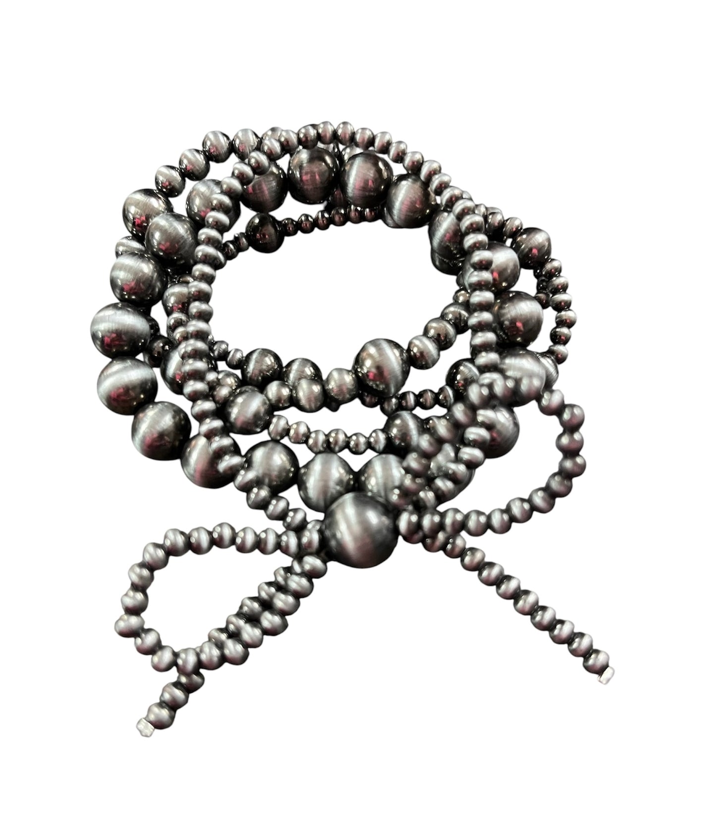 Western Multi Layered Navajo Bead Stretch Bracelet Set