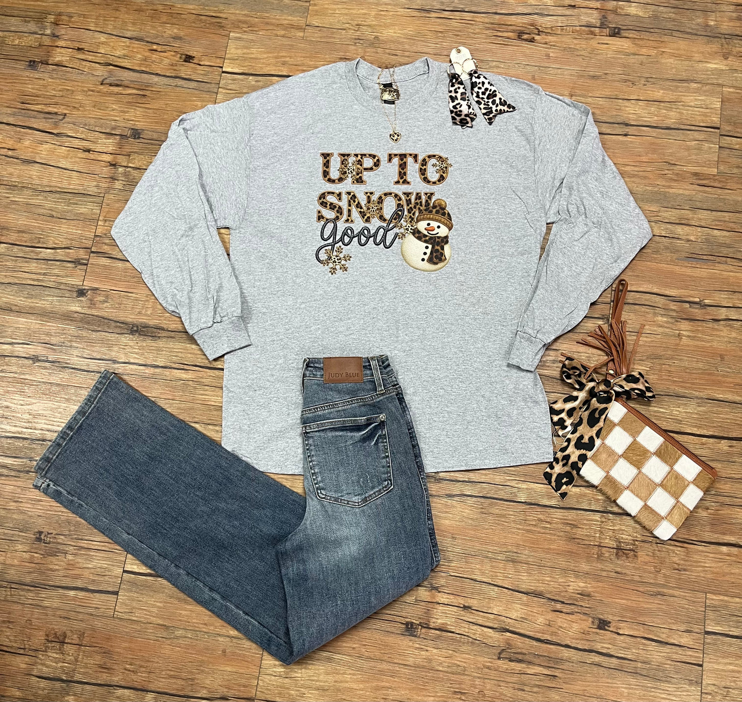 Custom Long Sleeve T-Shirt Up To Snow Good (T-Shirt only, other items sold separately)