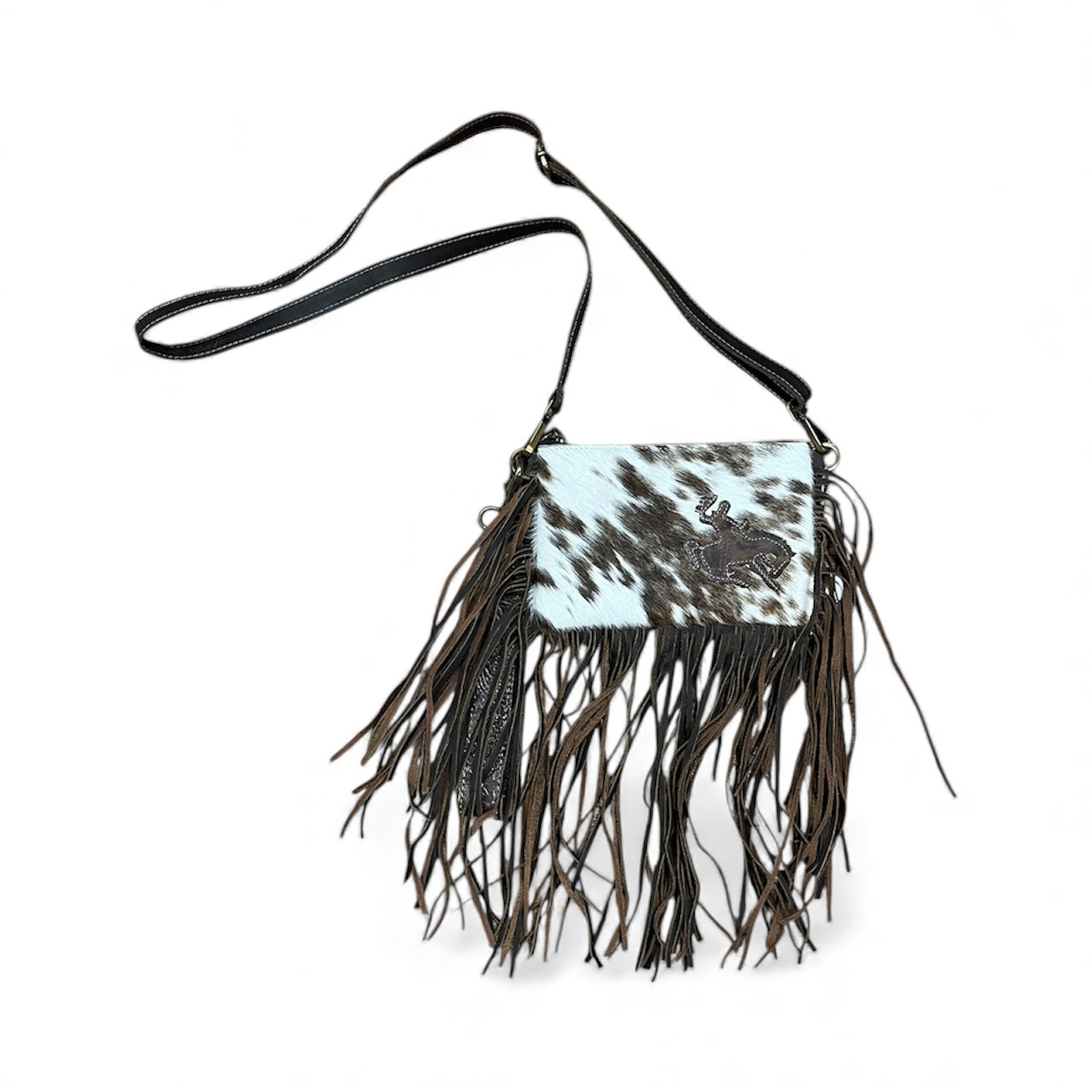 Rodeo Rider Cowhide Crossbody & Wristlet