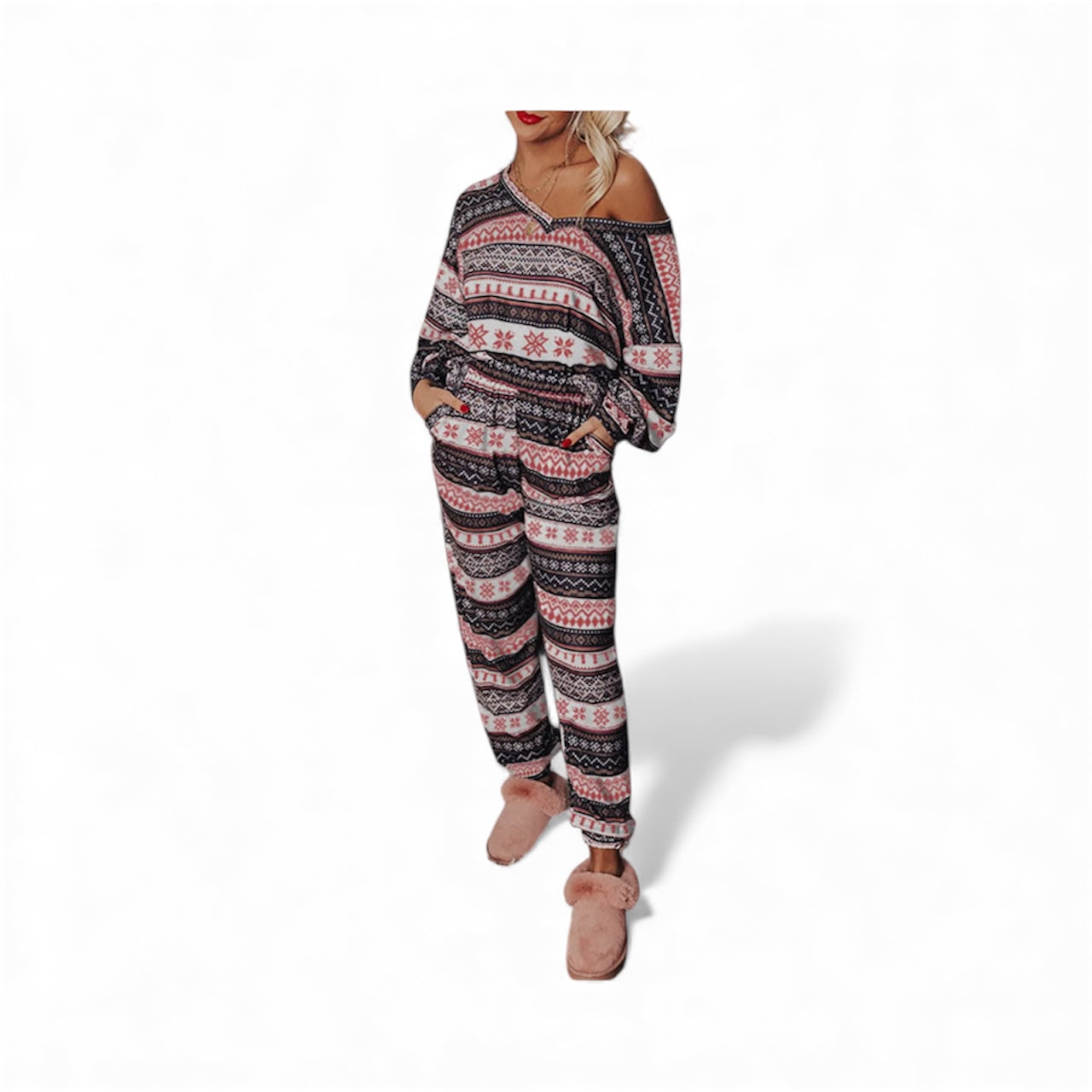 Christmas Pajama Lounge Set
