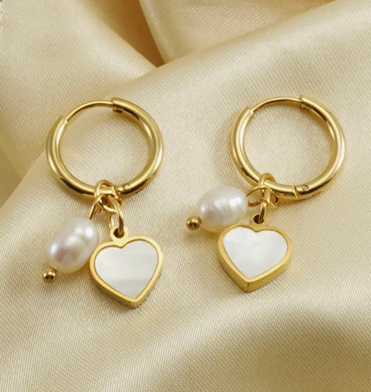 18K Gold Plated Stainless Steel Earrings