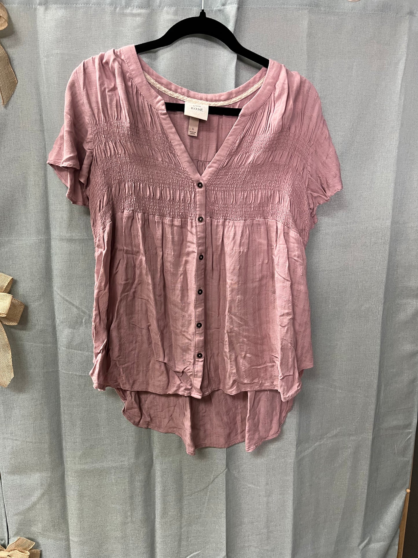 Short Sleeve Blouse-Size L