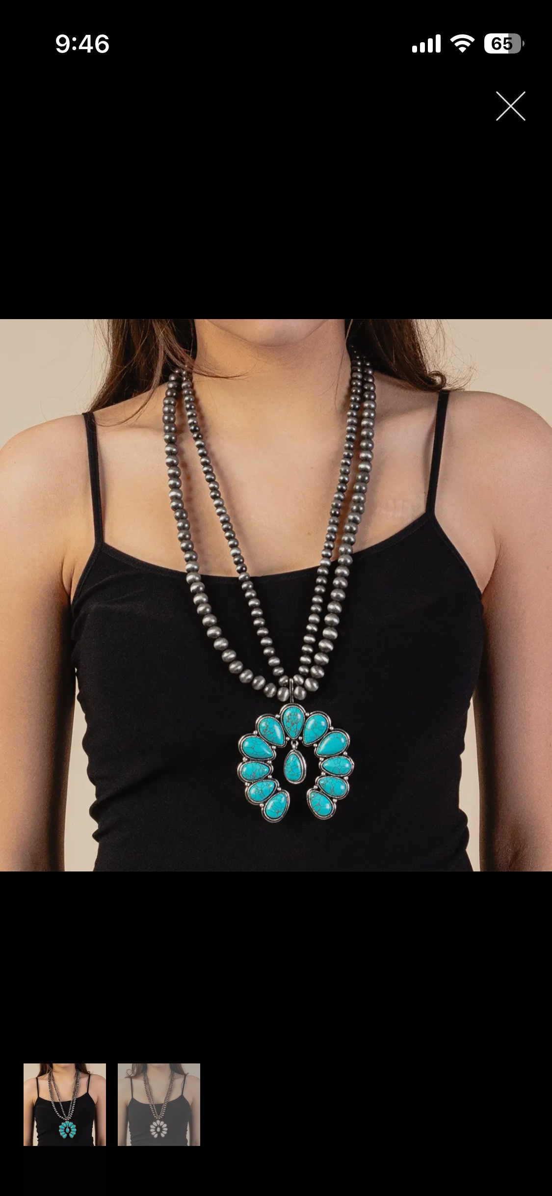 Layered Squash Blossom Necklace