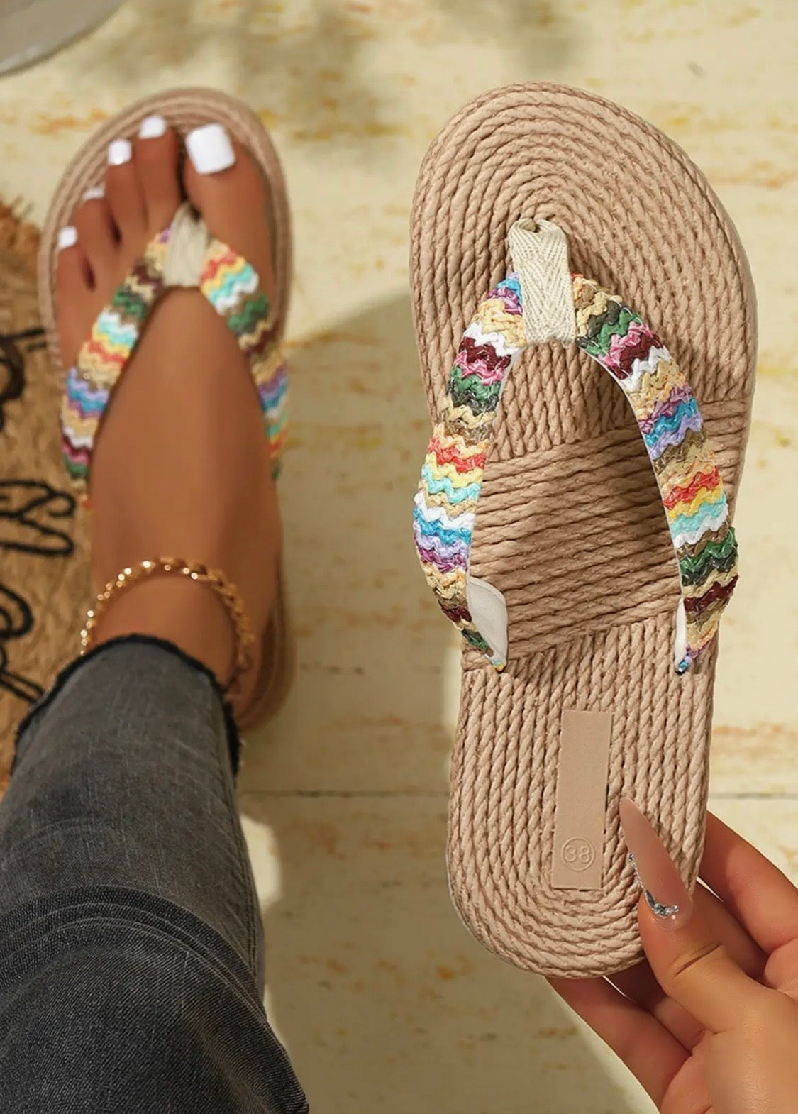 Boho Flip Flops