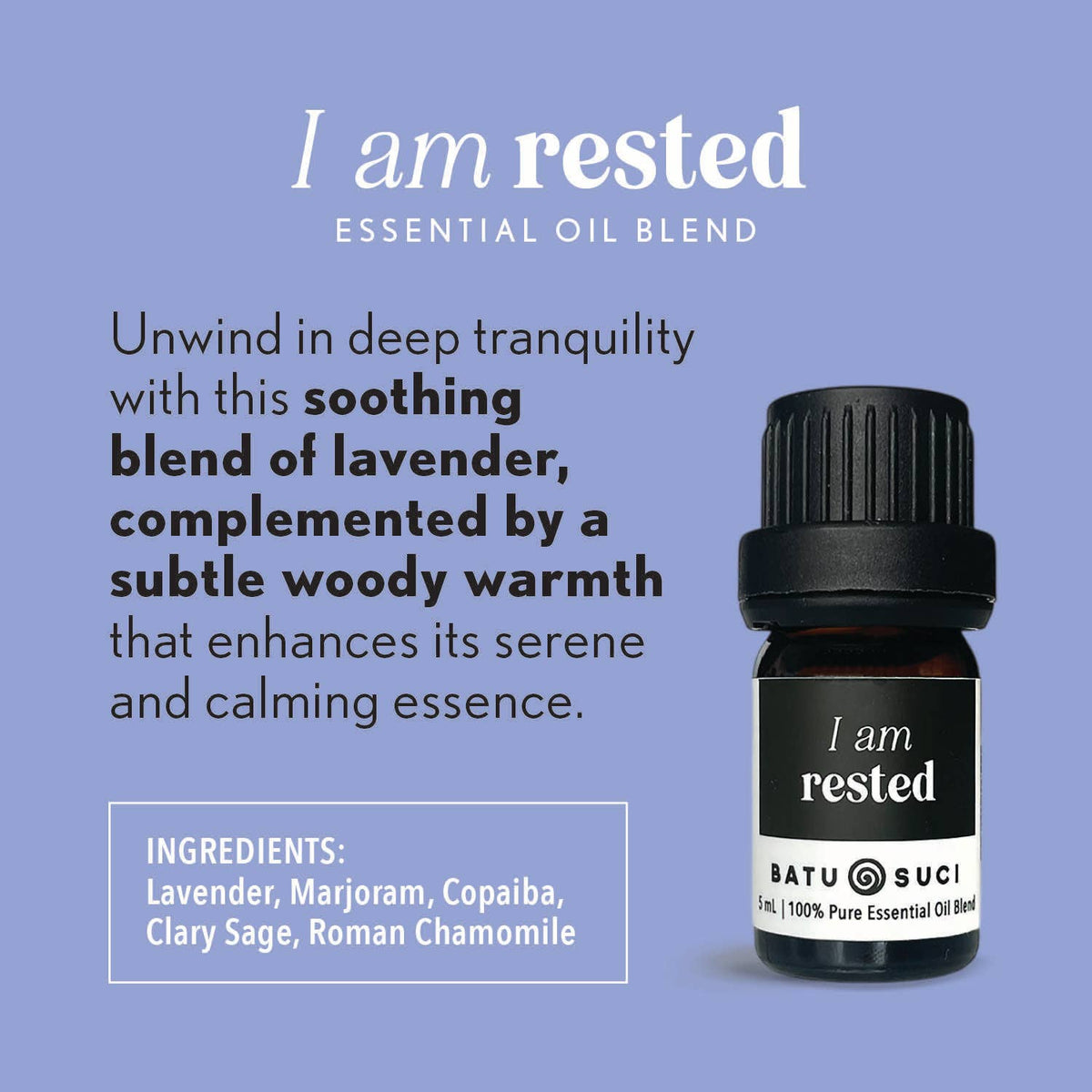 I Am Rested Essential Oil Blend - Spa Relaxation Blend