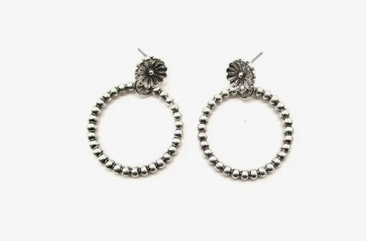 Western Small Flower Post Earrings