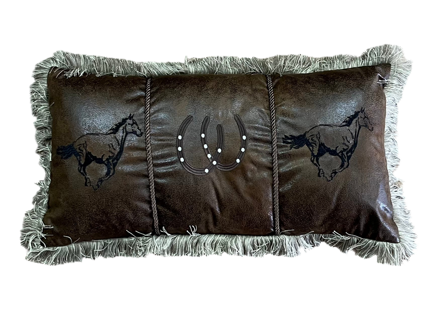 Running Horses Pillow