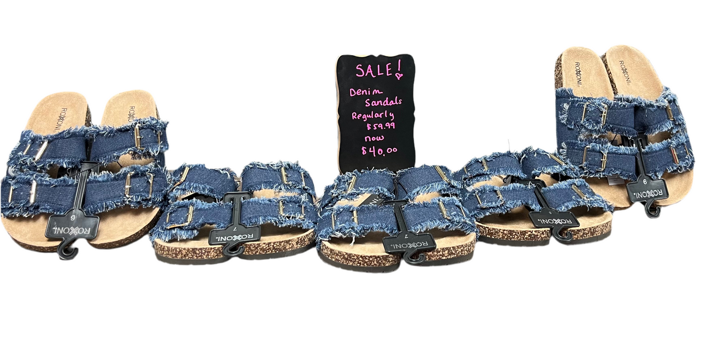 Denim Sandals