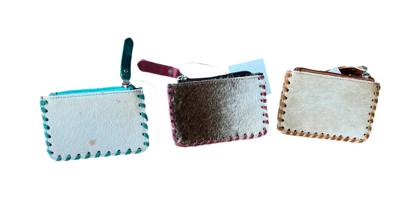Tooled Leather Pouch, Bag Organizer