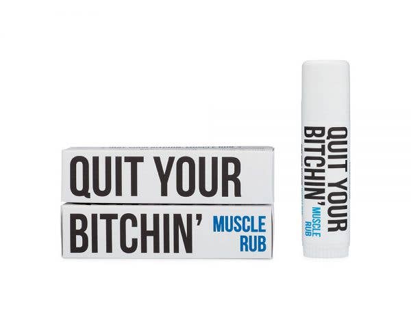 Quit Your Bitchin' Muscle Rub Stix (Your Bitchstix purchase helps support survivors of domestic abuse and sexual assault)