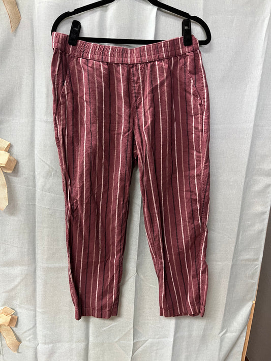 Striped Capri Pants-Size M