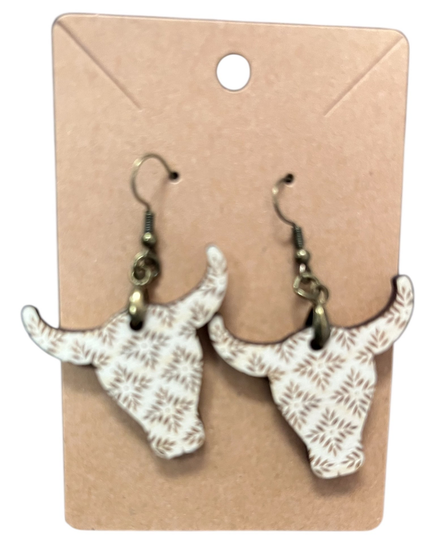 Western Cow Shaped Earrings