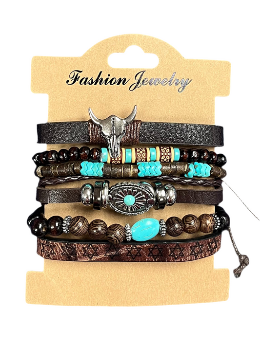 6 Piece Western Bracelet Set