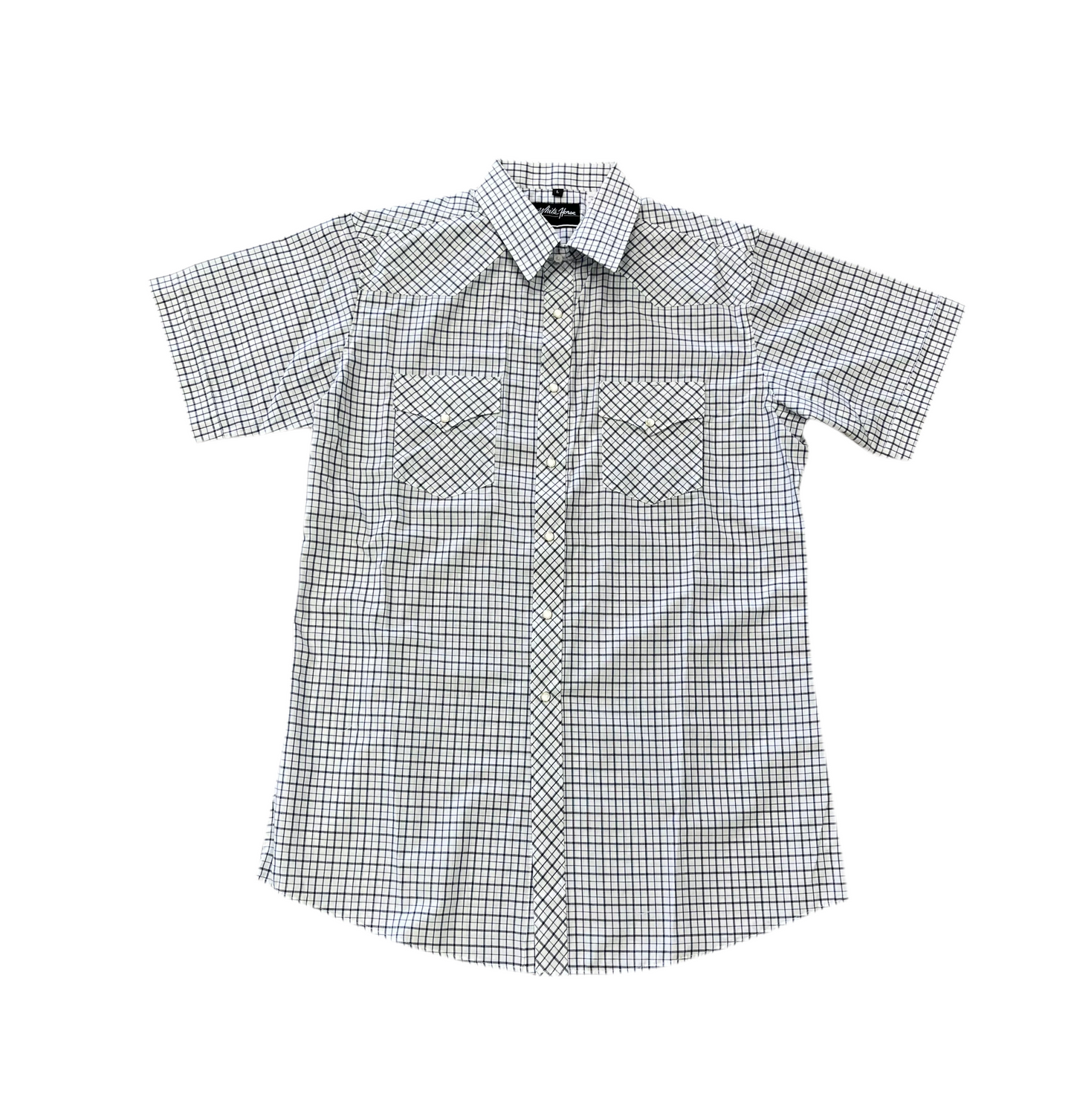 Men’s Plaid Pearl Snap Shirt