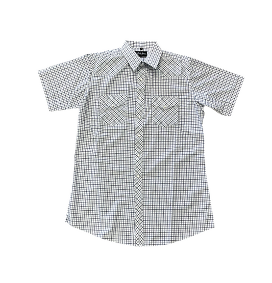 Men’s Plaid Pearl Snap Shirt