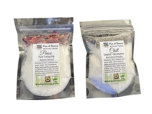 Bath Salts Soak-Essential Oils Epsom Sea Salt Skin Softening