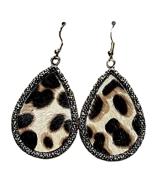 Animal Hide Cheetah Earrings