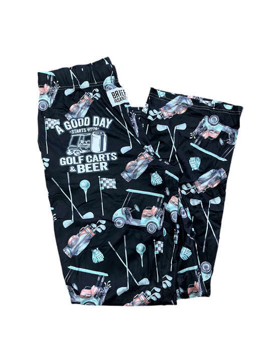 Golf Carts and Beer Pajama Pants