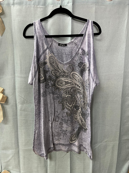 Cold Shoulder Long Top-Size Juniors XL