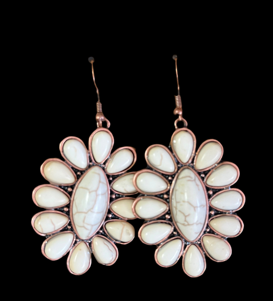 Ivory Squash Blossom Earrings