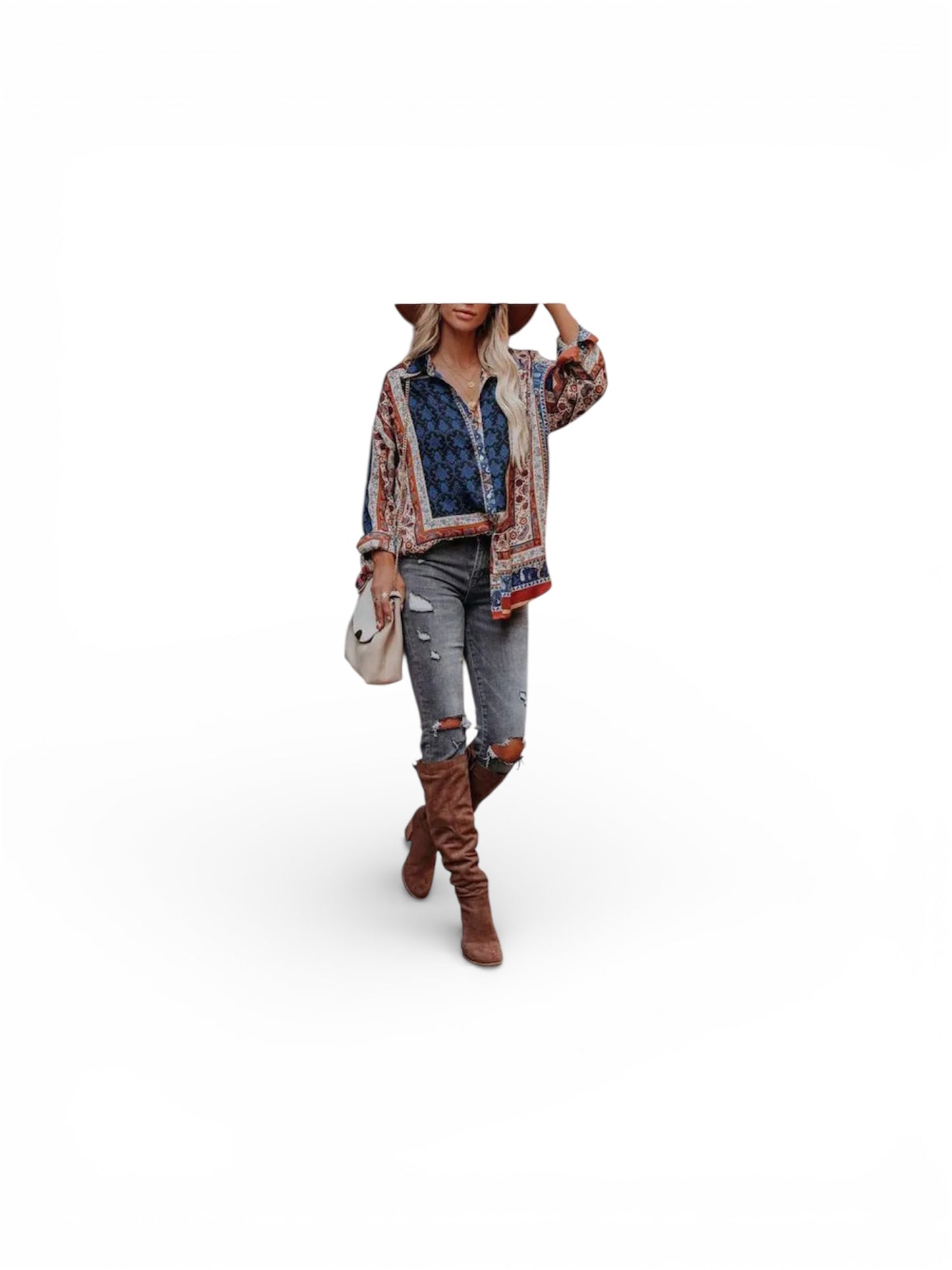Casual Long Sleeve Blouse