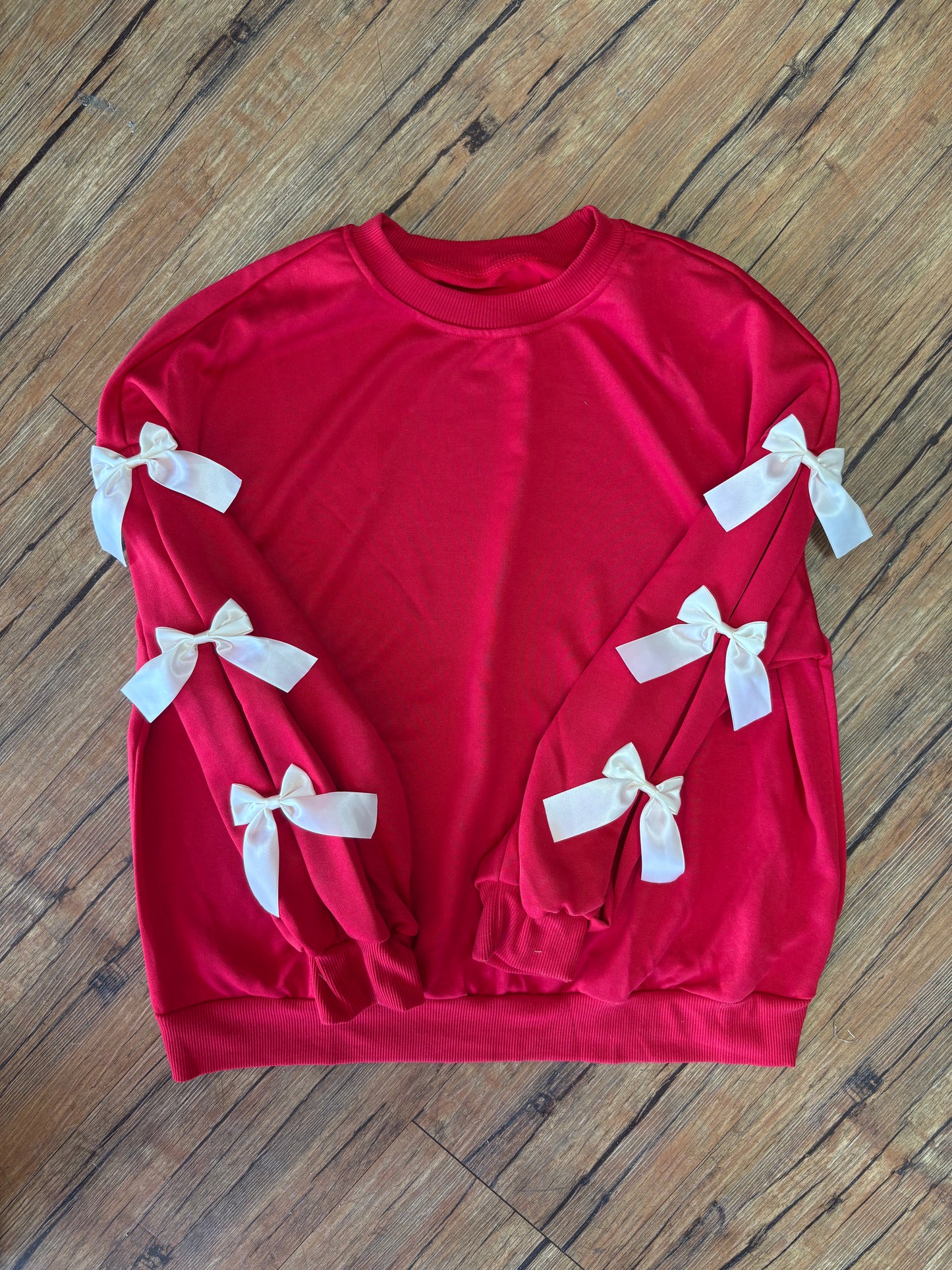 Red Bowknot Christmas Sweatshirt