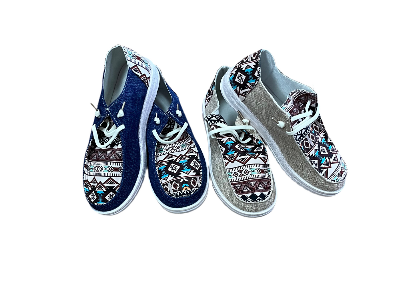 Western Lace-Up Flat Shoes