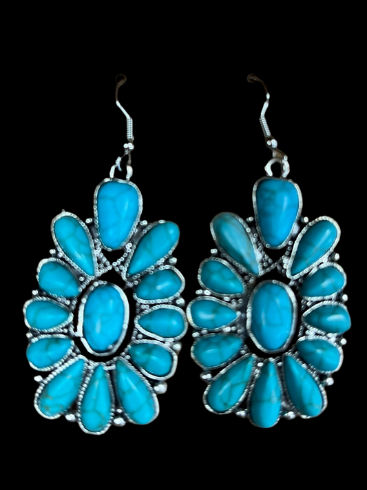 Western Turquoise Earrings