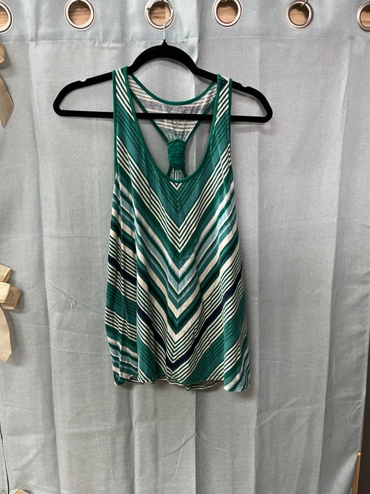 Racerback Chevron Print Top-Size L