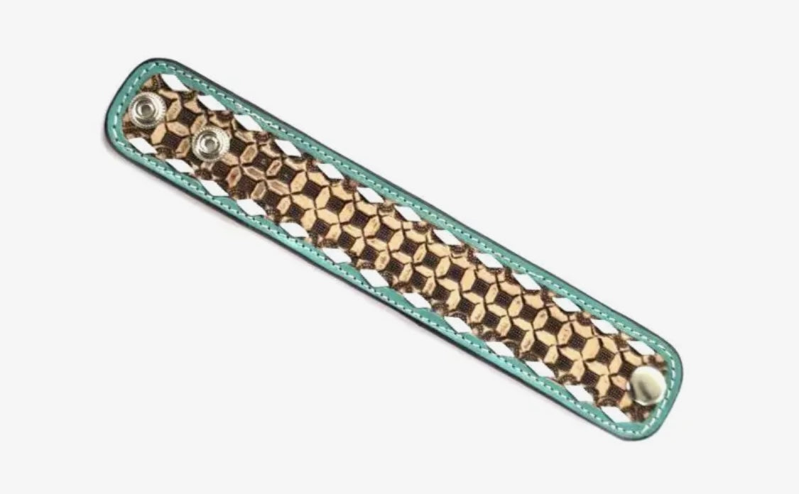 Western Tooled Leather Bracelets