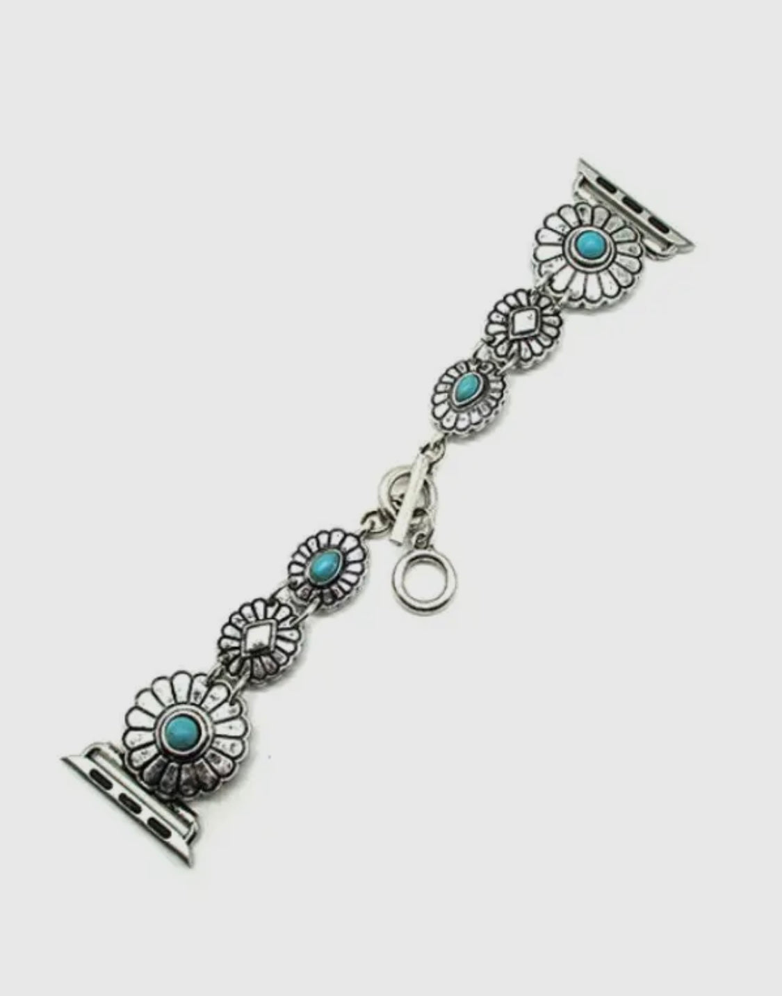 Western Turquoise Concho Apple Watch Band