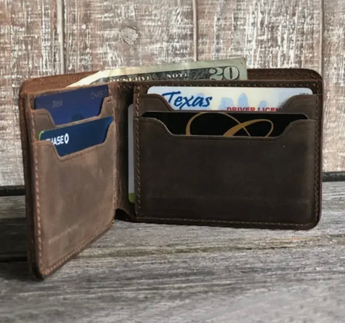 Men’s Leather Bifold Wallet