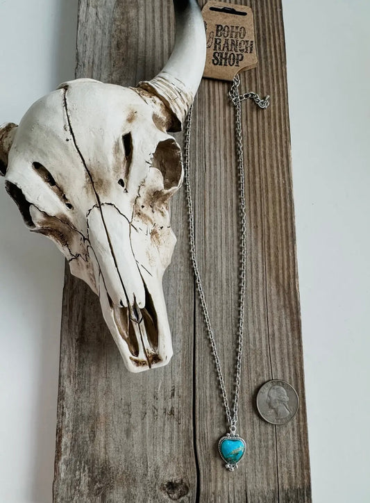 Heart Shape Stone Necklace