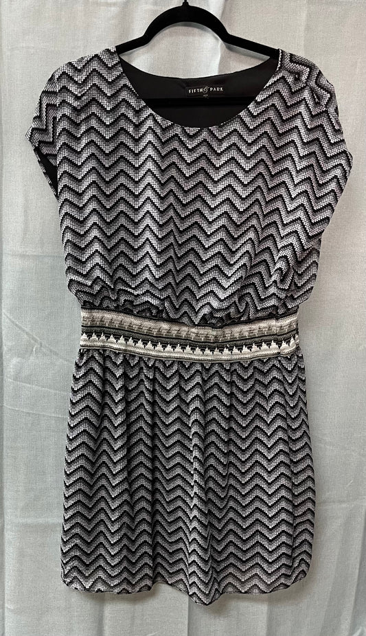 Chevron Print Mini Dress-Size L