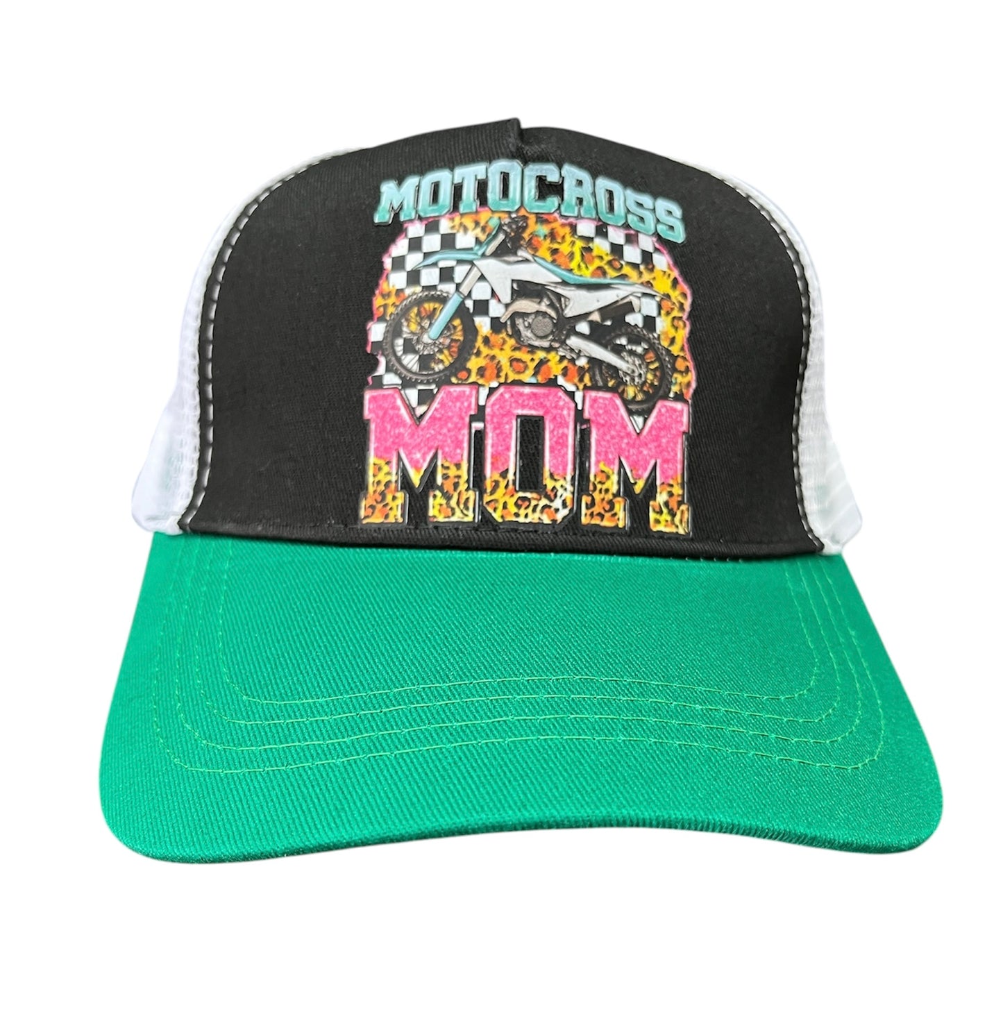Custom Trucker Hat-Motocross Mom