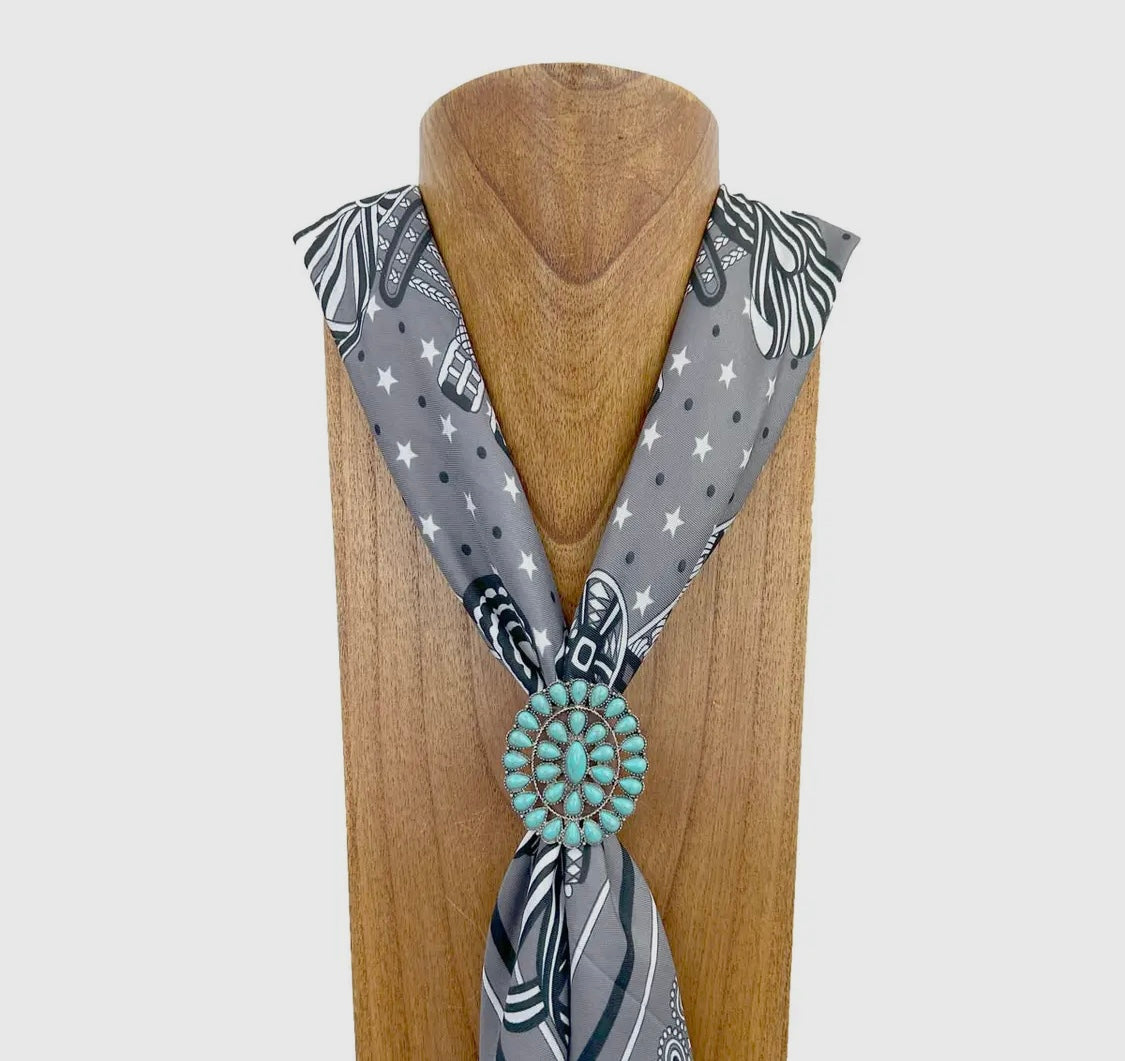 Turquoise Wild Rag Slide