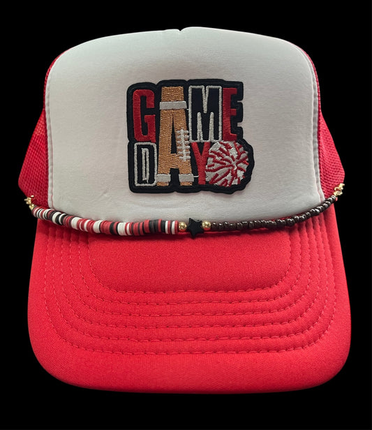 Custom Trucker Hat-Game Day with Chain