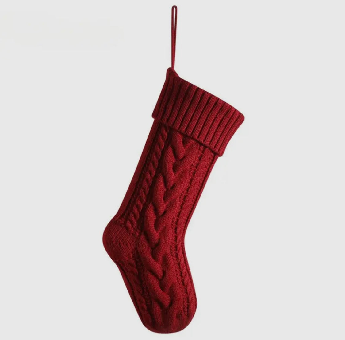 Christmas Knitted Wool Christmas Stocking
