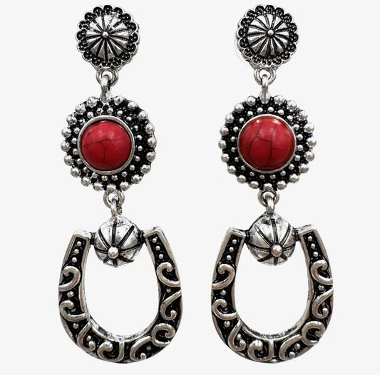 Horseshoe Dangle Earrings