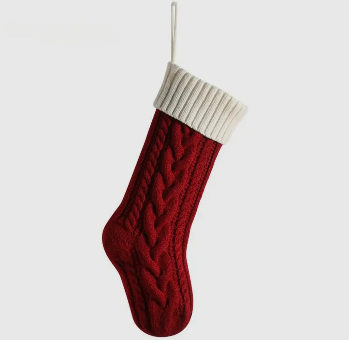 Christmas Knitted Wool Christmas Stocking