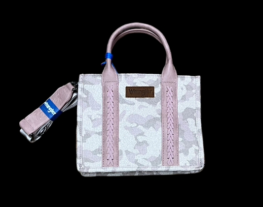 Wrangler Camo Print Concealed Carry Tote/Crossbody - Pink